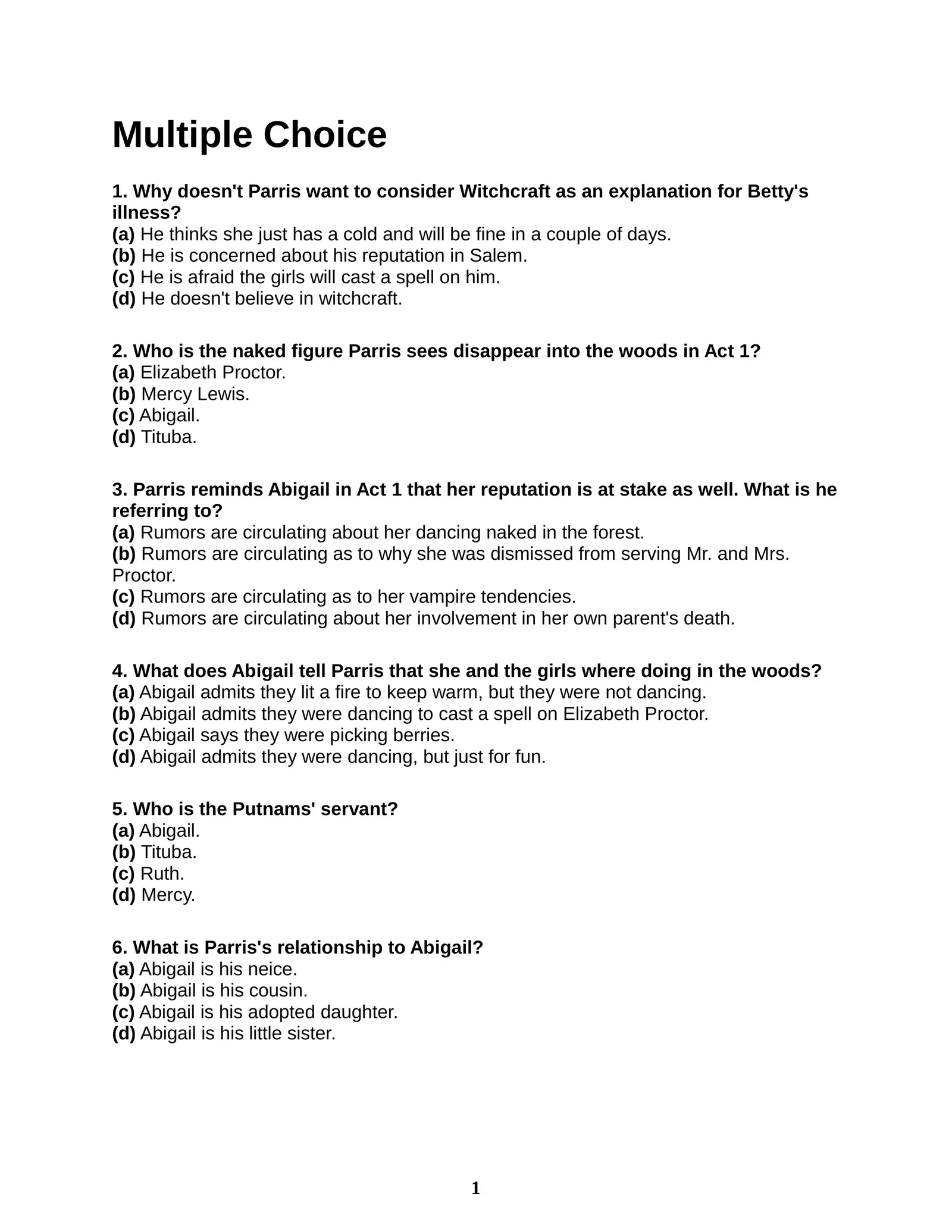 The Crucible Test Preparation Sample Pages Interactive ...