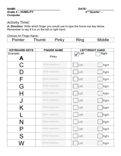 Interactive worksheet LESSON 4