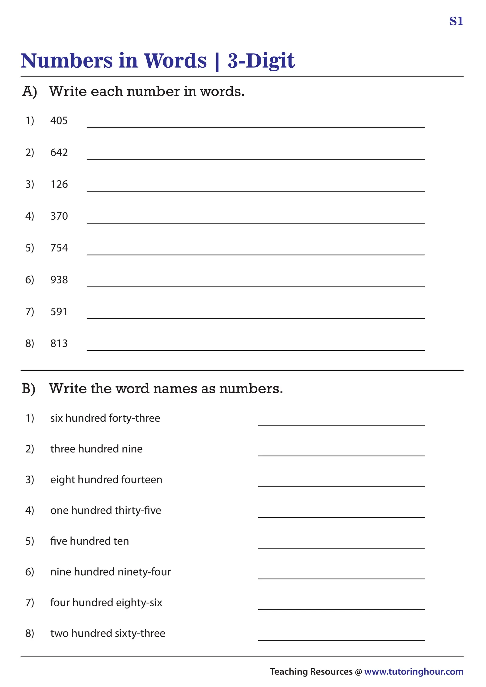 class 1 numbers in words words in numbers 1 interactive worksheet edform