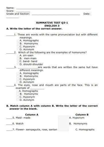 CCQ - Complete activity set (Grade 3) (English version) main image 1