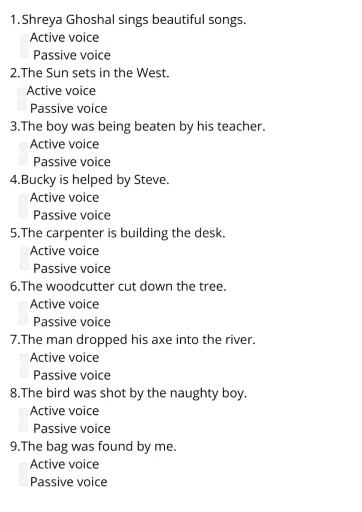 active or passive voice Interactive Worksheet – Edform