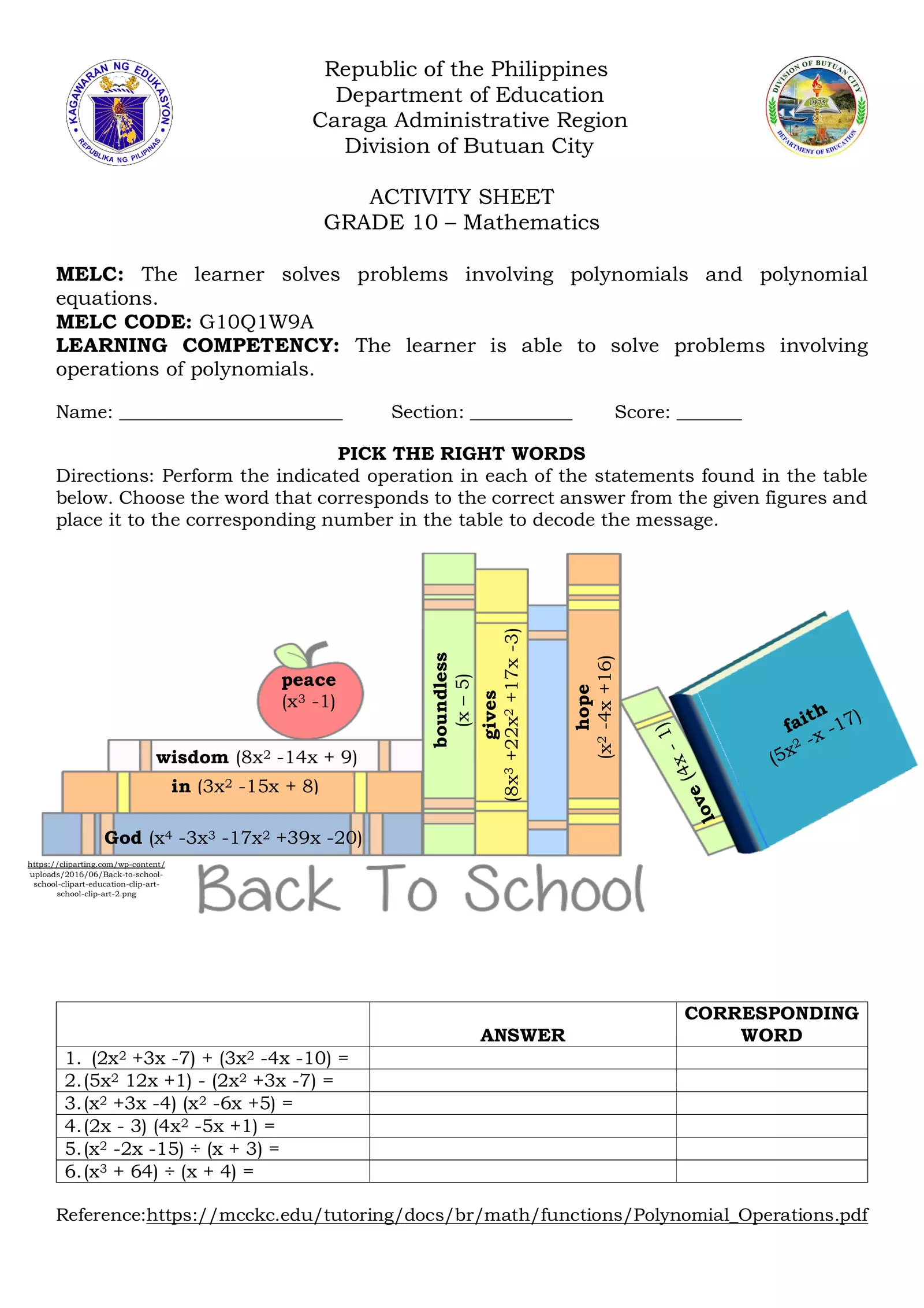 Worksheet Image