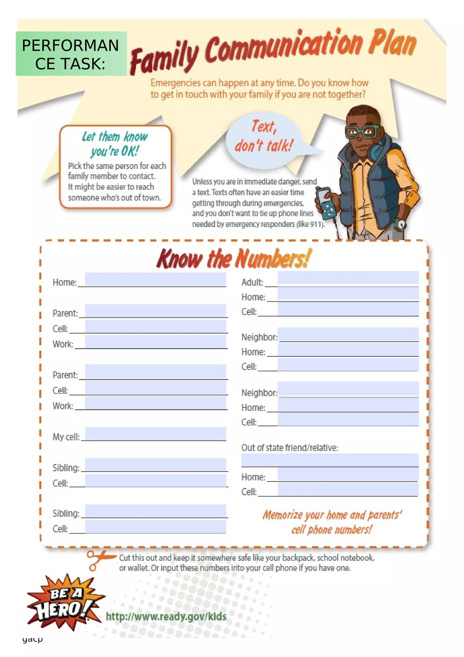 FAMILY REUNIFICATION PLAN Interactive Worksheet Edform