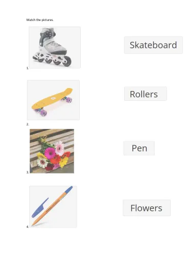 Match the pictures Interactive Worksheet – Edform