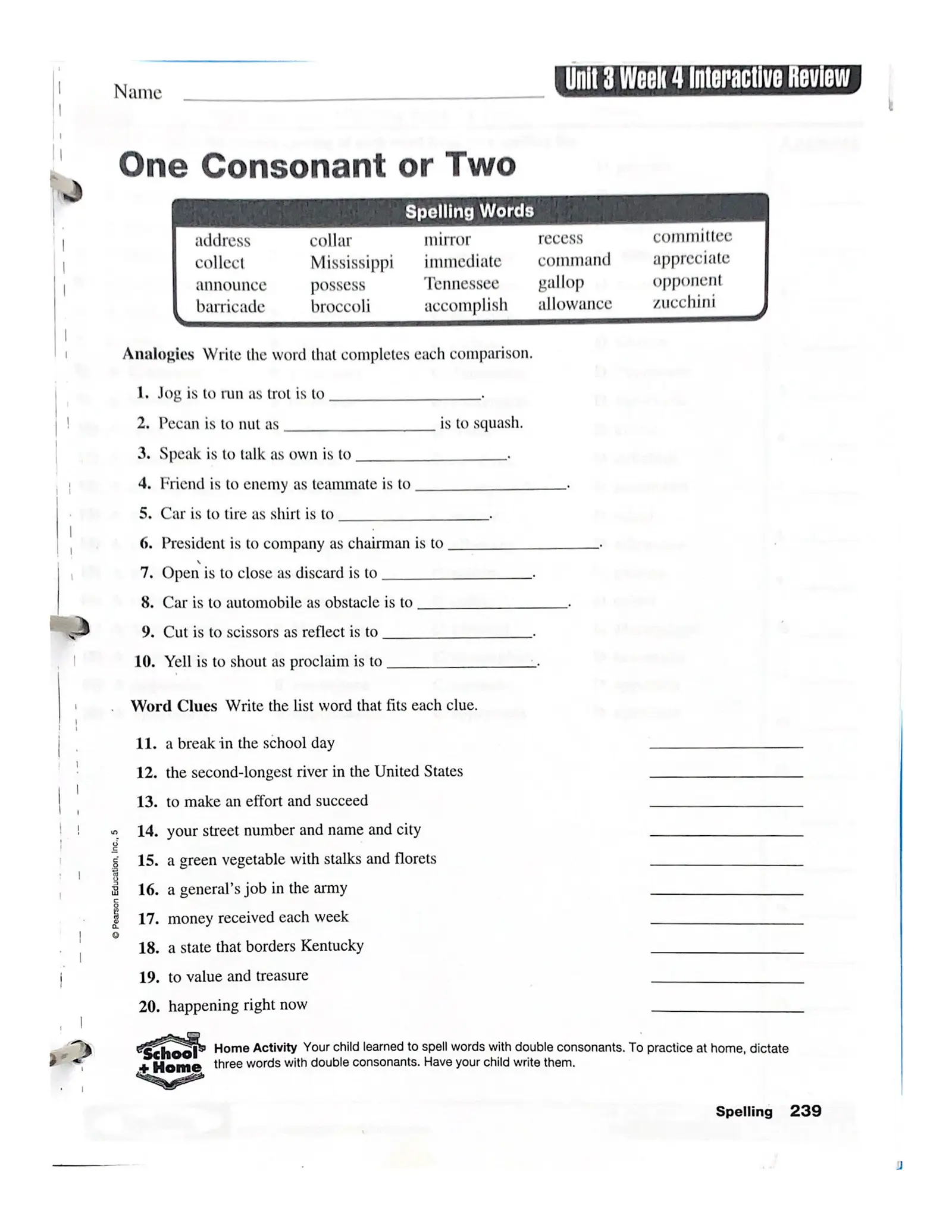 Pg 239 Interactive Worksheet – Edform