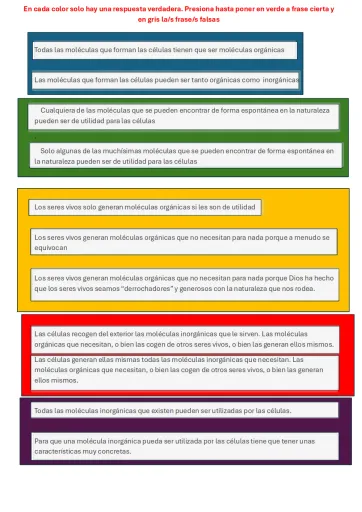 Elementos y Bioelementos copia copia (2) copia Interactive Worksheet