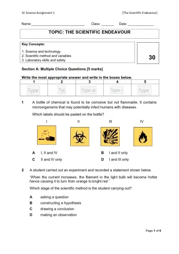 Interactive worksheet LSS 01 G3 Assignment 2023