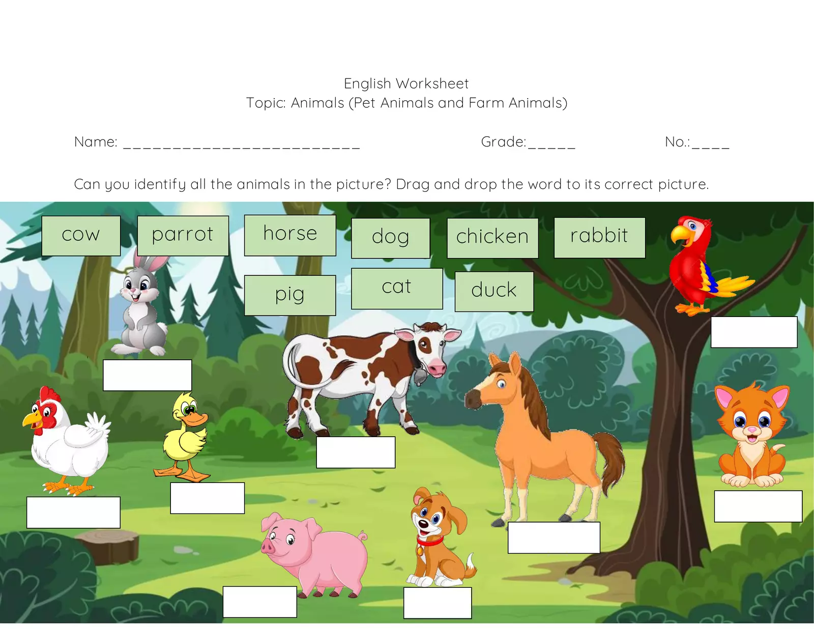 p1-3-pet-animals-and-farm-animals-interactive-worksheet-edform