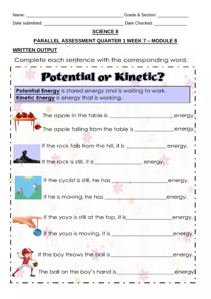 8th grade science interactive worksheets and auto graded exercises edform
