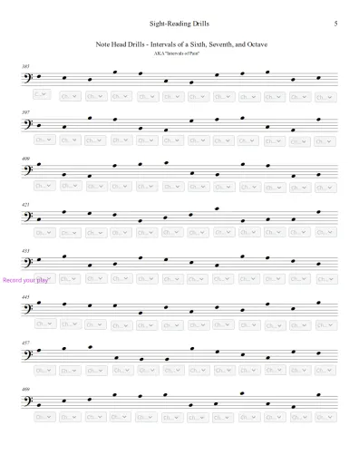 Bass Clef SR Drills Interactive Worksheet – Edform