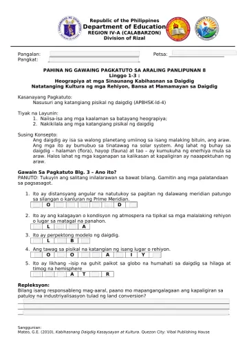 8th Grade History worksheets – Edform