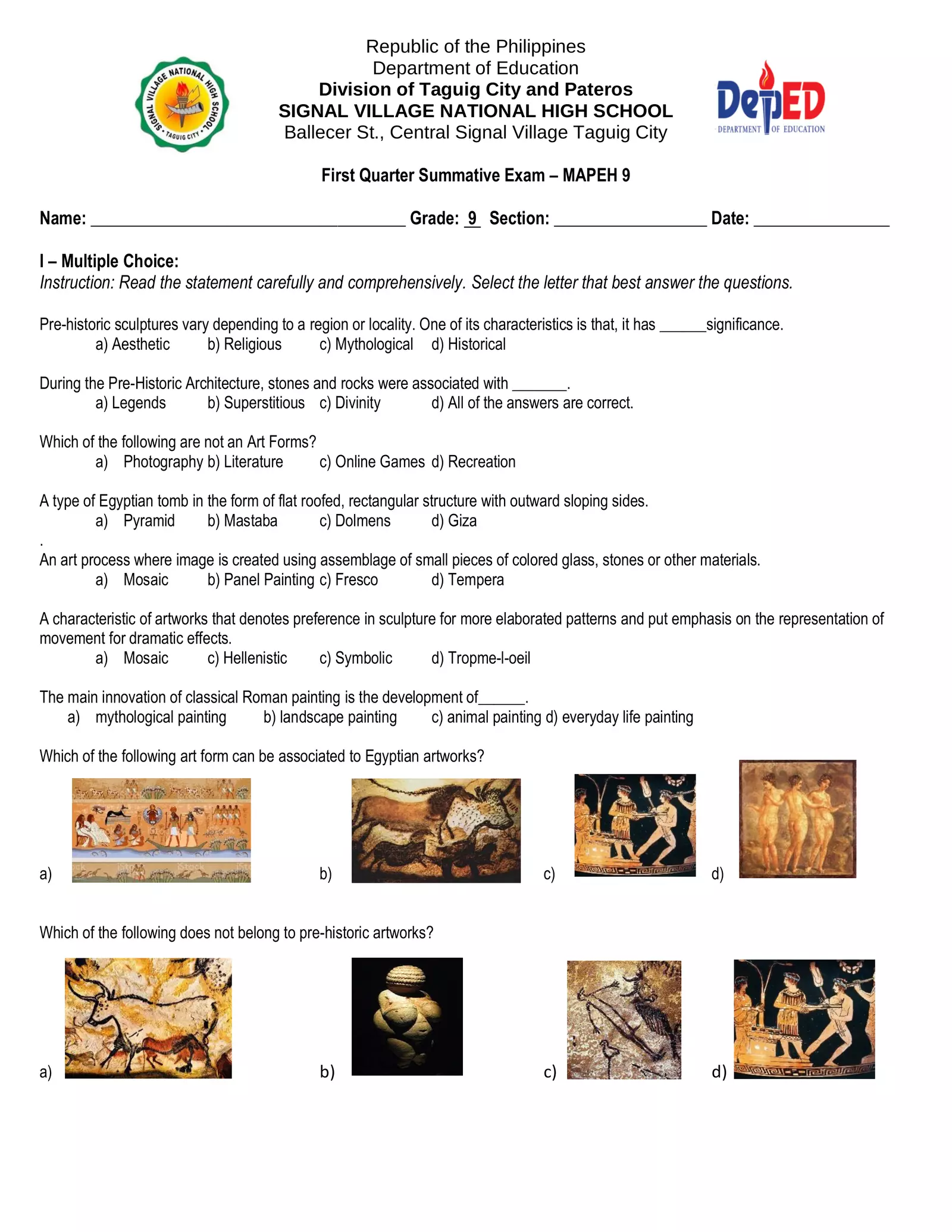 1st Qtr Summative Interactive Worksheet – Edform