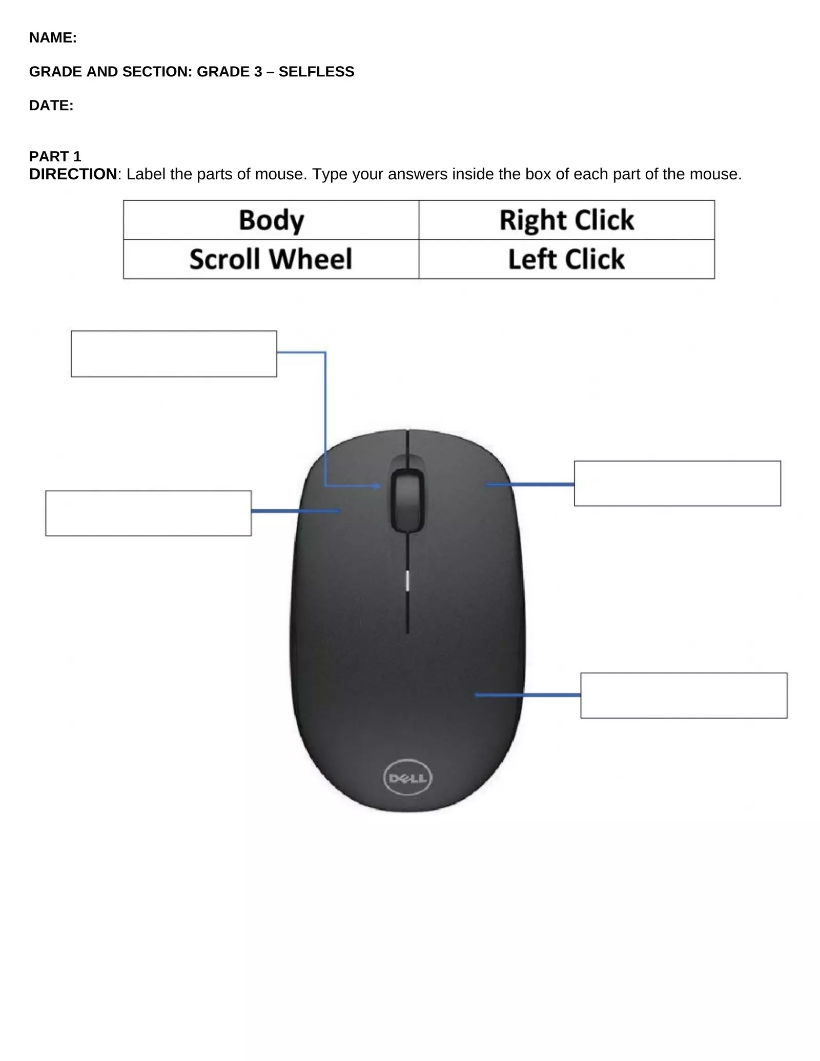 NAME Interactive Worksheet – Edform