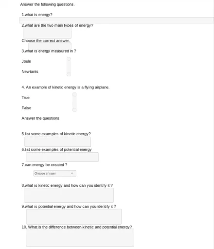 5th Grade Science worksheets – Edform