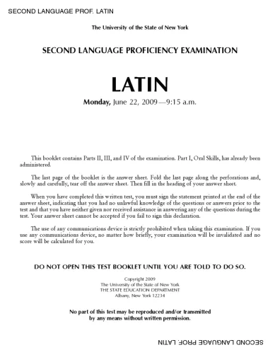 Latin Proficiency Certificate | The Complete Guide to English-Language ...