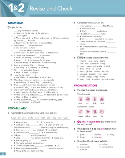 Interactive worksheet Test NEF pre units 1 2