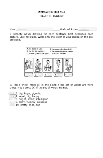 Q3 ST 1 GR.2 ENGLISH Interactive Worksheet – Edform