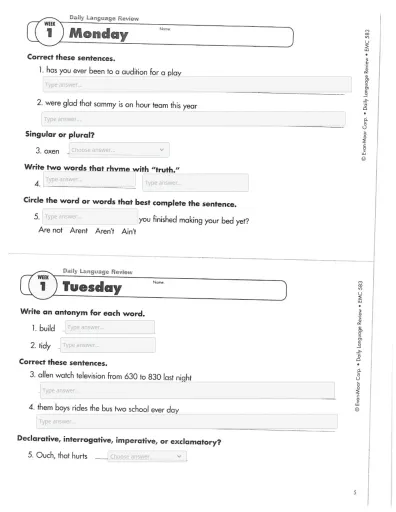 Week 1 DLR Interactive Worksheet – Edform
