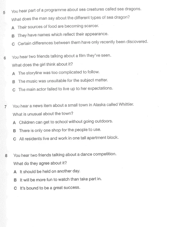 First fs listening test 2 interactive worksheet edform