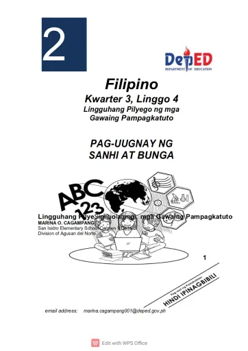 Interactive worksheet filipino