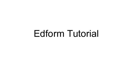 Interactive worksheet Edform Tutorial