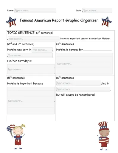 Interactive worksheet Biography